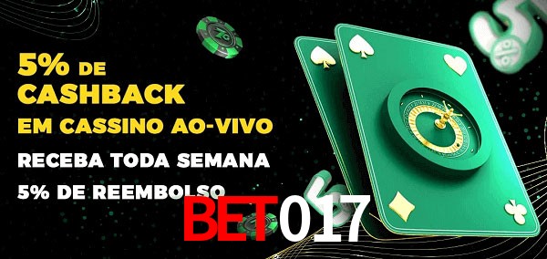 Promoções do cassino ao Vivo bet017